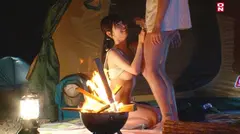 超話題のソロキャン女子に密着取材！大自然と人肌に心もアソコもほぐされて、そのままセックス！！の16番目のサンプル画像