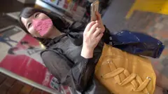 路上オナニーで興奮するホスト狂いぽっちゃり美少女！！感度も色もピンク乳首でいい揉み心地巨乳の抱き心地MAX2中出し映像流出！！のサムネイル画像