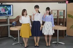 トビジオっ！NEWSプラス 業務中、ずっと痙攣・潮吹きっぱなし・失禁しても平然と原稿を読み上げる女子アナ 黒川すみれ きみと歩実 富田優衣のサムネイル画像