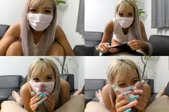 勃起チ●ポから精液を出すスレンダー彼女の至高のフェラ手コキ。テクニックで男を繋ぎ止める美女をスマホ撮影しちゃった素人カップル個人撮影流出動画。のサムネイル画像