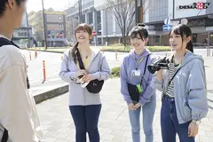 SOD女子社員 まだ撮影現場に行ったことない制作部新卒ちゃん3人のマジックミラー号逆ナンパ研修！ 男性器サイズ調査の為、恥ずかしながらち●ぽ測定！勃起が収まらなくて困っている男性を放っておけず、 あの手この手で全員発射させちゃいました 合計8発射！の4番目のサンプル画像