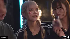 ゴールイン！美少女サポーター達とスタジアム外で秘密のオフサイド！【みゆ/ゆみ/れい/りん】Ver.れい&りんの4番目のサンプル画像