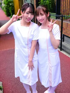 Wカワイイ看護師さん！オナニーじゃないと射精できない遅漏チ○ポを気持ちよーく改善治療///W白衣の天使がヌキヌキハーレムご奉仕// じゅん えりか 【童貞君を探し出して筆おろしセックス出来たら100万円！？】親友の素人娘2人が童貞求めてはじめての逆ナンパ！！ あやめちゃん まいちゃんのサムネイル画像
