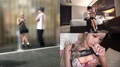 【立ちんぼ】絵に描いたような地雷系ダウナー立ちんぼ。何されてもつまらなそうなマグロ女がチ○ポ入れられ...のサムネイル画像