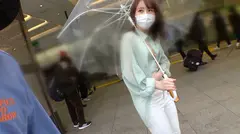 マジ軟派、初撮。 1804 美人で可愛いお姉さんをナンパしてホテルへ！引き締まった体とプリケツが魅力的！清楚な顔してアヒンアヒンと喘ぐギャップがエロい！の4番目のサンプル画像