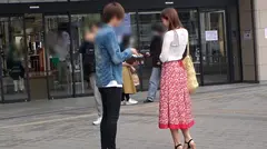 マジ軟派、初撮。 1653 彼氏とすれ違い続きの美人サロンモデル！オナニーでは発散しきれない性欲を刺激してあげると…甘い声でせがんでくるエロかわな本性が！のサムネイル画像