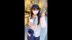 【美巨乳Eカップ】裏垢で知り合ったおじさんに失禁するほどイカされまくる黒髪ロングのアイドル級美少女(19)のサムネイル画像