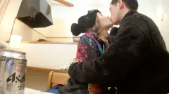 とろけるキスで鉄壁美少女のガードを溶かせ！！スレンダー巨乳（Hカップ）のスノボJDと彼に内緒でアツアツ浮気SEX！！！の4番目のサンプル画像