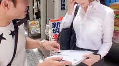 マジ軟派、初撮。 1407 仕事をサボってインタビューに付き合ってくれた美人OL！ストレス発散エッチのお誘いをすると「少しだけですよ…」と言いながらおま○こをとろとろに濡らして喘ぎまくる！のサムネイル画像