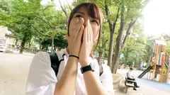 【激カワ女子大生】20歳【痴女になりたい】はるかちゃん参上！応募理由は『前からAVに興味があったんです♪』とにかく痴女になりたい変態女子大生！【耳舐め・足舐め・アナル舐め】は当たり前！【汗だく親父のオデコも舐める】男を責める事に興奮する美少女！大学生とは思えない変態痴女SEX見逃すな！のサムネイル画像