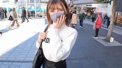 マジ軟派、初撮。 1754 ハーフ顔の超美人な学生をナンパ！こんなに可愛いのに愛嬌まで抜群！脱がすと真っ白ボディで美脚で美尻！お掃除フェラで舐めとった精液を自らごっくんする天使っぷり♪の4番目のサンプル画像