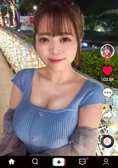 【ボイン好き驚愕！食べたモノぜんぶ乳！？Iカップ神乳大食いランカー】ハリ・大きさ・形の全てが100点満点の神オッパイ娘！固定バイブで敏感色白ボディを快楽漬け！怒涛の潮吹きスプラッシュ3連発！巨根にガン突きされながら自分のお乳をベロベロ舐めるセルフ乳しゃぶり！どスケベ確定ッ乳尻乱舞の生パコSEX3連戦！！！【なまハメT☆kTok Report.72】の9番目のサンプル画像