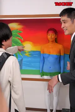 ROCKET17周年記念ユーザーリクエスト祭り 絵画や銅像 『背景』になりすましたボディぺイント痴女に襲われるホテル 友田彩也香 わか菜ほの 海野いくらの3番目の作品シーン