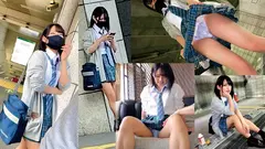 女子学生図鑑「クラスメイト紹介してください！」で紡ぐ制服の輪新・青い制服編Mちゃん出逢った瞬間に通じ合う相性抜群のち○ぽとま○こ！イキまくりのお祭り4PSEX！！の5番目のサンプル画像