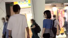 マジ軟派、初撮。 1697 有楽町でパイスラが目立つ可愛い子をゲット♪お久ぶりのセックスで溜まりに溜まった性欲が爆発！潮吹き発射！Hカップの巨乳を揺らしに揺らしてイキまくり！！のサムネイル画像