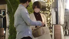 マジ軟派、初撮。 1733 Gカップおっぱいを包み込むニットの膨らみ！ノリでそのままSEX！ピストンのたび円を描くように揺れる乳！落ち着いた雰囲気から一変、大きな喘ぎ声が部屋に響き渡る！！のサムネイル画像