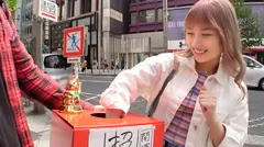 マジ軟派、初撮。 1629 景品の当たるおみくじを使って新宿ナンパ！ホテルに連れ込みエロみくじを引いてもらってSEX突入！敏感過ぎるオマ○コのせいで全身ガクガクイキまくり！のサムネイル画像