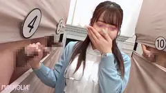 『心優しいナースがズラりと並んだチ○ポから手コキで担当患者のチ○ポ当てに挑戦！！』極上BODYナースが立ち並ぶ数多のチ○ポを触診検査…からの突然のデカチンぶっこみで「ダメ！ダメ！」連呼の本気絶頂中出し交尾！の4番目のサンプル画像