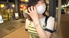 マジ軟派、初撮。 1813 月島のもんじゃストリートで出会った学生と夜景のキレイなホテルで…。超潮吹き体質！手マンで何度も何度もスプラッシュ！敏感すぎるオマ●コに巨根にトドメを刺され大絶頂！のサムネイル画像