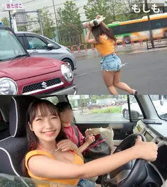 【水着から溢れる巨乳】水着で運転している巨乳美女を誘ってBBQからの生ハメパーティー！セルフ乳首舐め出来るほどのデカ乳！特製おもちゃで乳首責め！バックで全力ピストン膣奥刺激！中出ししても大量潮吹きで流せば無問題♪【もしも。】【なつき】のサムネイル画像