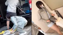 職場フェラしていた変態巨乳女は都内某清掃会社の職員でした。ひまりのサムネイル画像