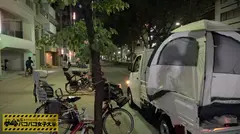 超絶美人で経験薄の勤勉ド真面目女子大生！十代の青春は全て勉強に捧げてきちゃった彼女の最後のセックスはなんと4年前！！友達とたまにコスプレしてストレス発散してる風な彼女の本当の願望は『アブノーマルなプレイをしてみたい…』つって本性表し早速超アブノーマルプレイ開始～！！の巻。：私立パコパコ女子大学 女子大生とトラックテントで即ハメ旅 Report.010の12番目のサンプル画像