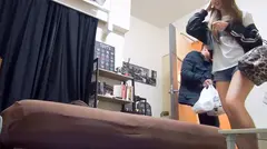 百戦錬磨のナンパ師のヤリ部屋で、連れ込みSEX隠し撮り 118 韓国料理屋でナンパした美脚ギャルを連れ込みSEX！激しいピストンで何度もイかされ最後は放心状態！のサムネイル画像