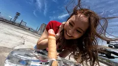 【SHIGEKI×SODSTAR】これが限界ギリギリ公然露出潮吹き 小倉由菜アクメ自転車がイクッ！の10番目のサンプル画像