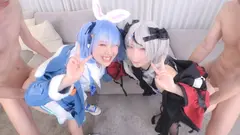 恥もかき捨てた体長140cm台ちっぱい美少女達のハメ狂う4Pオフパコ乱交 W大量潮吹き相互ビチャイキ中出しぶっかけ絶頂！！ 皆月ひかる 冬愛ことねの10番目のサンプル画像