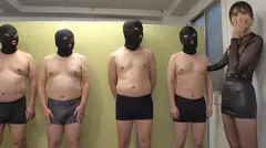 大量ぶっかけ志願 白く汚されたい変態素人妻 つばきさんのサムネイル画像