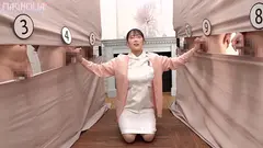 『心優しいナースがズラりと並んだチ○ポから手コキで担当患者のチ○ポ当てに挑戦！！』爆乳新人ナースが立ち並ぶ数多のチ○ポを触診検査…からの突然のデカチンぶっこみで困惑絶頂！デカパイを荒ぶらせながらガチイキ中出し昇天☆の7番目のサンプル画像