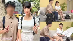 『友達同士の男女が現金獲得ゲームに挑戦！ザーメン20mlを溜めたら100万円！』敏感巨乳JDが挑戦☆彼氏がいるのに友達チ●コをフェラ抜き！？目標達成のためにナイショの中出しザーメン搾り！！のサムネイル画像