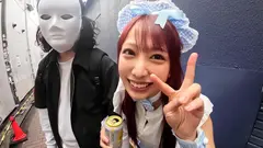 中野のハロウィンで見つけたパリピが挑戦！巨乳の彼女が何をされても我慢できれば100万円ノーリアクションゲーム！の6番目のサンプル画像