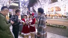 【クリスマスナンパ×さきちゃん編】Fカップナースの卵がエロサンタコスで大量潮吹き！デカチン巨根で貫かれる体格差あり過ぎな行為！連発の大乱交！！のサムネイル画像
