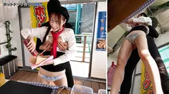 人気 AV 女優が挑戦！イカサレ屋台の中で 潮吹きながらホットドッグ売ってください！ 天馬ゆいのサムネイル画像