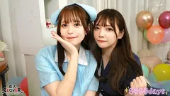 【流出映像】ゆるコスサークル内で撮影会！いつもは出来ないコスプレに女の子は楽しく写真を撮られていくが、男たちはコスプレ中のパンチラや際どい姿に悶々としていろいろなポージングをさせていく…撮影会終わりにそのままスタジオで打ち上げが始まると、友達だったはずの男女がお酒の力も相まって大乱交に！！！【みお、ゆい、えりか、れい】～みお&ゆい編～のサムネイル画像