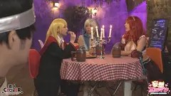 【異世界ハーレム ～男が俺一人のパーティで好き放題のハーレムSEX～】①淫魔導士の恩返しフェラ②爆乳女戦士のパイズリ③性職者の癒しフェラ④勇者の3VS1乱交【妄想エロマン♯魔法使い(ノエル)&戦士(アイーシャ)&ヒーラー(エリス)】のサムネイル画像