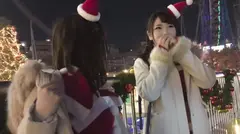 【クリスマスナンパ×Fカップ・のぞみちゃん編】クリスマス当日に露出多めのサンタコスでインスタ映え写真を撮ってたセクシー巨乳サンタさんがエロかった！のサムネイル画像