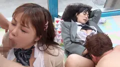 すみれちゃんとひなたちゃん マジックミラー号 初4Pで初イキ！の16番目のサンプル画像