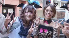 ぼっちナンパ！2018ハロウィーンin渋谷 世界の波多野結衣様がナンパに参戦してハロぼっち娘をGETだぜ！スペシャル！！前編のサムネイル画像