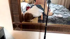 【個人撮影】ギャル風の制服女子とP活_ウブっぽさ隠せてない女子にタネ付けSEXの8番目のサンプル画像