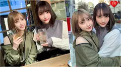 素人女子大生【限定】りんちゃん みおちゃん 友達の誕生日を祝う為に美女2人をサプライズでご用意！ 中出しOKなJD2人の体をたっぷり楽しんで最後は大量発射の逆プレゼント！！のサムネイル画像