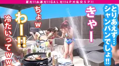 【夏の巨乳GAL詰め合わせ！！全員Gオーバーのド淫乱ギャル×3の屋外6P大乱交SP！！】まさに酒池肉林！！右からギャル！！ギャル！！ギャル！！全員G乳以上のはい天国！！テンション爆上げでお触りオッケ！！ゴムはNO！！どえれぇ性の祭典の始まり始まり！！ドちゃエロ乱交のあとは…おかわりタイマン生SEXを三人分収録！！の7番目のサンプル画像