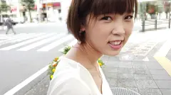 令和のセンズリ交渉ナンパ⑤ 開店前のショップで時間を持て余していたショートカットの可愛らしい女性に「センズリ見ませんか？」と声かけたらドン引きしつつも交渉成功！ホテルでセンズリ鑑賞会を開いて勢いでSEX交渉もGET！しっかりとハメ撮りしてきましたwのサムネイル画像