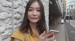 令和のセンズリ交渉ナンパ① 路上で待ち合わせ中の可愛い女性に「センズリ見ませんか？」と声かけたらドン引きしつつも交渉成功！ホテルでセンズリ鑑賞会を開いて勢いでSEX交渉もGET！しっかりとハメ撮りしてきましたwのサムネイル画像