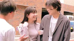 恥じらいたっぷり素人女子大生カップルが挑戦！なりきりダッチワイフゲーム！動いちゃダメ！声だしちゃダメ！感じちゃダメ！！彼氏が見ている目の前で絶倫AV男優の凄テクに耐えることが出来たら賞金100万円！イってしまうと即ズボ生ハメ生中出しSEX！のサムネイル画像