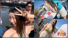 【プリケツ揺らすパリピギャル】チ●ポと酒をこよなく愛するノリよし！ずぶ濡れ！無限大ピストンビートな女子が気持ち良すぎてエンドレス絶頂！フレッシュ尿で新感覚のびしょ濡れ体験♪腰振りまくりエチエチはっちゃけSEX！！【シン・ナンパ】【なつみ】のサムネイル画像