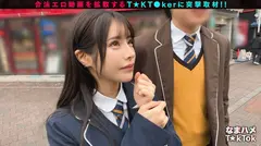 【ミニマム敏感ボディのド変態JD☆】品のある美形女子大生と酒飲みヤリ散らしッ！ミニマンを容量オーバーの巨根で生ハメ→華奢ボディを跳ねさせイグーーーッッと悶絶激アクメ！えちかわバニー衣装に着替えさせパコパコ交尾再開♪大量中出し&顔射Finish！【なまハメT☆kTok】【めい】のサムネイル画像