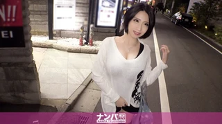 マジ軟派、初撮。 1438 巨乳デリヘル嬢をナンパしてホテルIN！追加料金で交渉して生ハメすれば、体をビクビク跳ねさせて何度も絶頂！のサムネイル画像