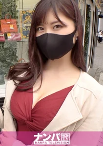 マジ軟派、初撮。 1728 F乳看護師ナンパ成功！経験人数3ケタ！アプリで男を漁りまくるこの女、チ●ポを見せると即発情！大量潮吹き、自ら激しく腰を振って絶頂、下品な声で喘ぎまくる想像を絶する淫乱っぷり！！のサムネイル画像